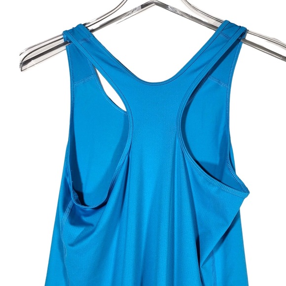 Nike Womens Dri-Fit Racerback Athletic Workout Loose Fit Tank Top in Blue - Picture 6 of 10